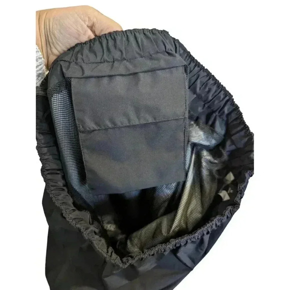 Port Authority Mens Black Drawstring Rain Pants Size M with Storage Bag - Picture 6 of 8